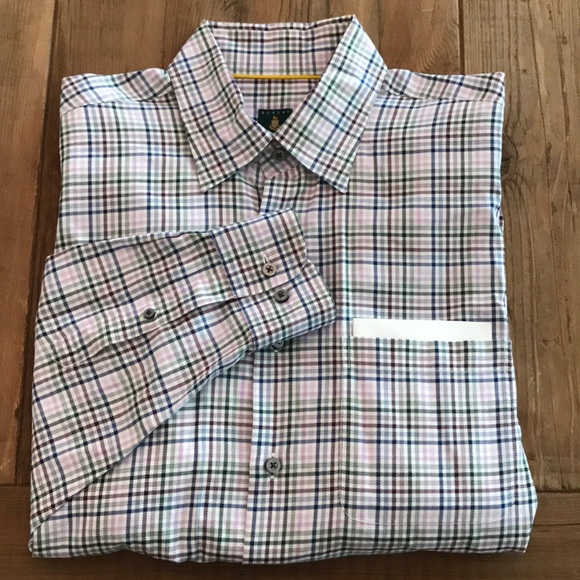 Robert Talbott Other - Robert Talbott Men’s Large Button Down Plaid Shirt